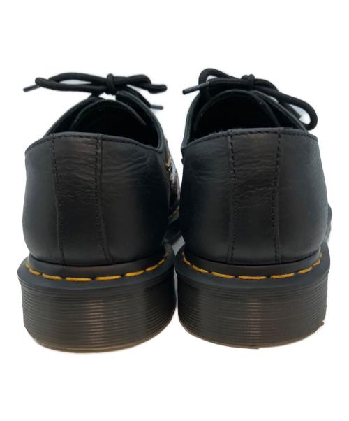 Dr.Martens（ドクターマーチン）Dr.Martens (ドクターマーチン) 1461 FLAME 3ホールシューズ ブラック×レッド サイズ:UK8の古着・服飾アイテム
