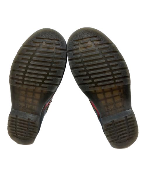 Dr.Martens（ドクターマーチン）Dr.Martens (ドクターマーチン) 1461 FLAME 3ホールシューズ ブラック×レッド サイズ:UK8の古着・服飾アイテム