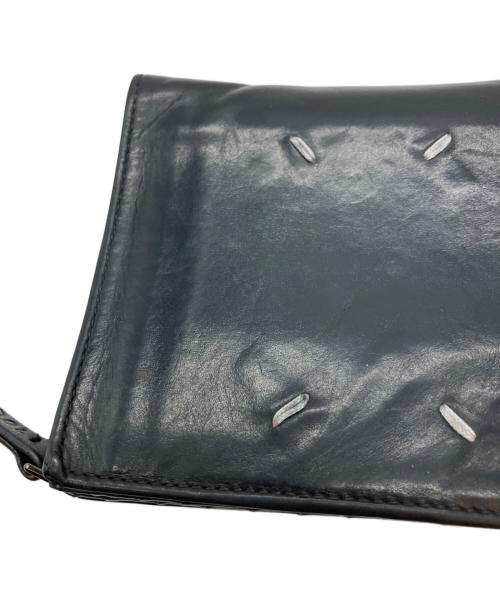 Maison Margiela（メゾンマルジェラ）Maison Margiela (メゾンマルジェラ) フリップフラップ ウォレット P1959 2つ折り財布 ブラックの古着・服飾アイテム