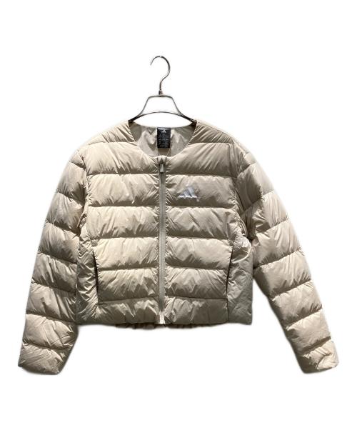 adidas（アディダス）adidas (アディダス) SAMPLE ダウンジャケット ベージュ サイズ:Lの古着・服飾アイテム