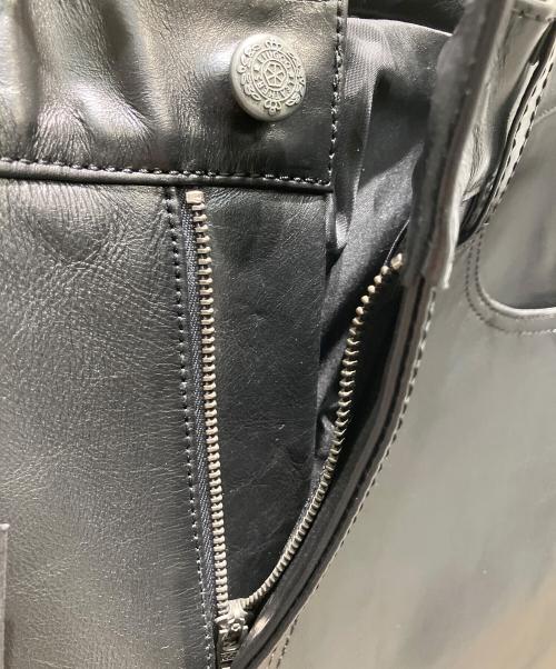 Liugoo Leathers（リューグーレザーズ）Liugoo Leathers (リューグーレザーズ) レザーパンツ ブラック サイズ:30の古着・服飾アイテム