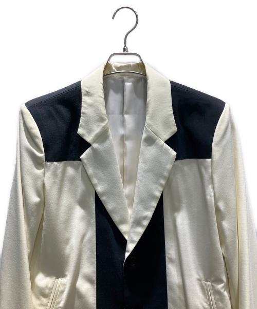 CREAM SODA（クリームソーダ）CREAM SODA (クリームソーダ) テーラードジャケット ブラック×アイボリー サイズ:Lの古着・服飾アイテム