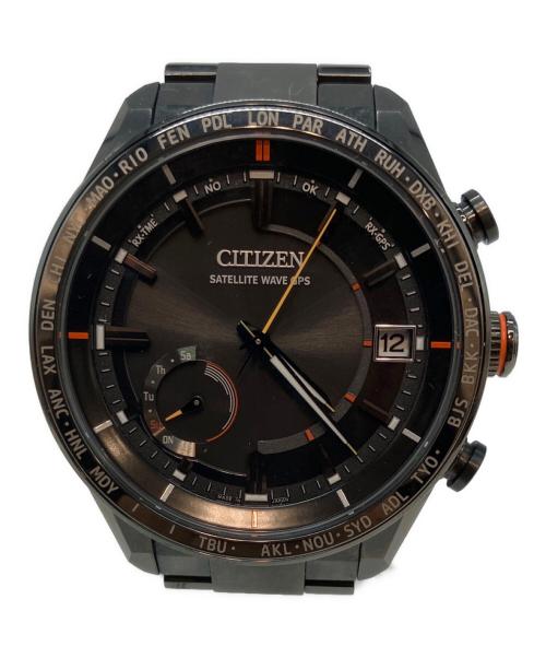 CITIZEN（シチズン）CITIZEN (シチズン) アテッサ エコドライブ 電波ソーラー 腕時計 ブラックの古着・服飾アイテム