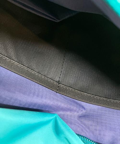 kabag（カバッグ）kabag (カバッグ) はっ水ナイロン ガバッと開く時短リュック リュック ターコイズの古着・服飾アイテム