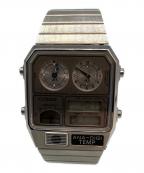 CITIZENシチズン）の古着「500本限定モデル RECORD LABEL Metallic ANA-DIGI TEMP 8989-00B1N0HJ SSブレスレット デジアナウォッチ」