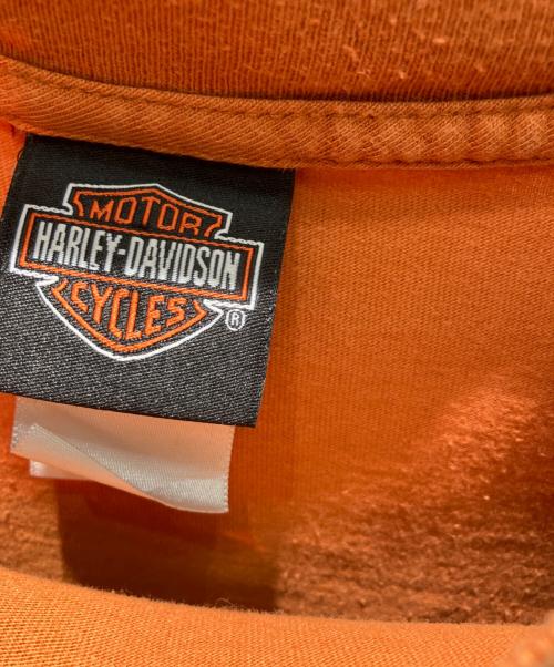 HARLEY-DAVIDSON（ハーレーダビッドソン）HARLEY-DAVIDSON (ハーレーダビッドソン) 半袖カットソー オレンジ サイズ:Lの古着・服飾アイテム
