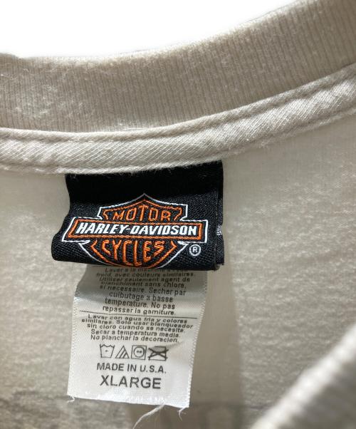 HARLEY-DAVIDSON（ハーレーダビッドソン）HARLEY-DAVIDSON (ハーレーダビッドソン) 半袖カットソー ホワイト サイズ:XLの古着・服飾アイテム