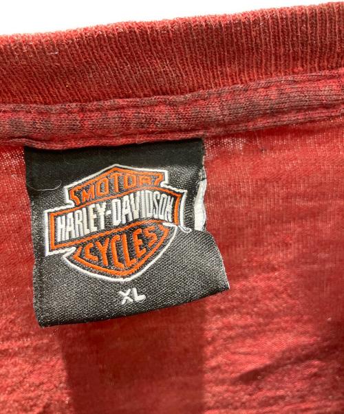 HARLEY-DAVIDSON（ハーレーダビッドソン）HARLEY-DAVIDSON (ハーレーダビッドソン) 半袖カットソー レッド サイズ:XLの古着・服飾アイテム
