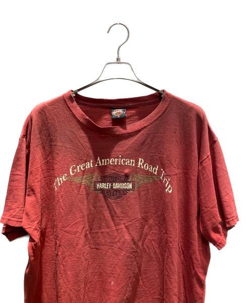 HARLEY-DAVIDSON（ハーレーダビッドソン）HARLEY-DAVIDSON (ハーレーダビッドソン) 半袖カットソー レッド サイズ:XLの古着・服飾アイテム