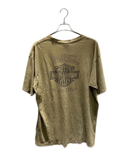HARLEY-DAVIDSON（ハーレーダビッドソン）HARLEY-DAVIDSON (ハーレーダビッドソン) 半袖カットソー カーキ サイズ:XLの古着・服飾アイテム