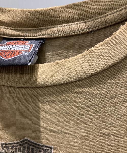 HARLEY-DAVIDSON（ハーレーダビッドソン）HARLEY-DAVIDSON (ハーレーダビッドソン) 半袖カットソー カーキ サイズ:XLの古着・服飾アイテム