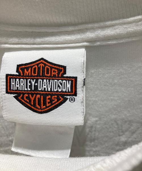 HARLEY-DAVIDSON（ハーレーダビッドソン）HARLEY-DAVIDSON (ハーレーダビッドソン) 00s ニカラグア製 長袖カットソー ホワイト サイズ:XLの古着・服飾アイテム