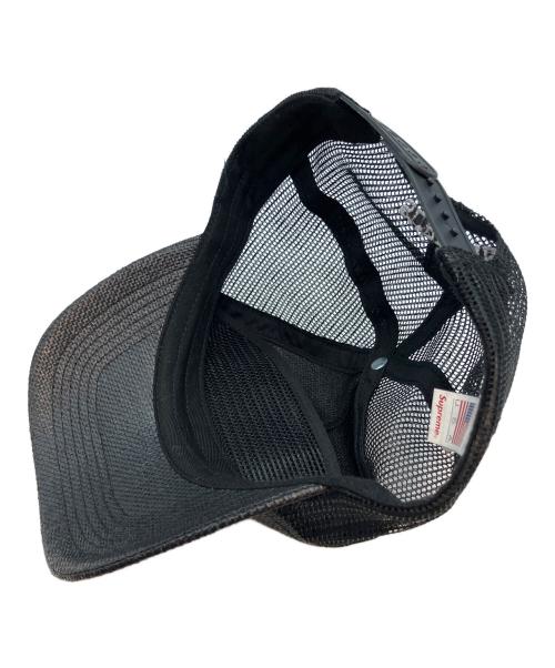 SUPREME（シュプリーム）SUPREME (シュプリーム) Raffia Mesh Back 5-Panel メッシュキャップ ブラックの古着・服飾アイテム