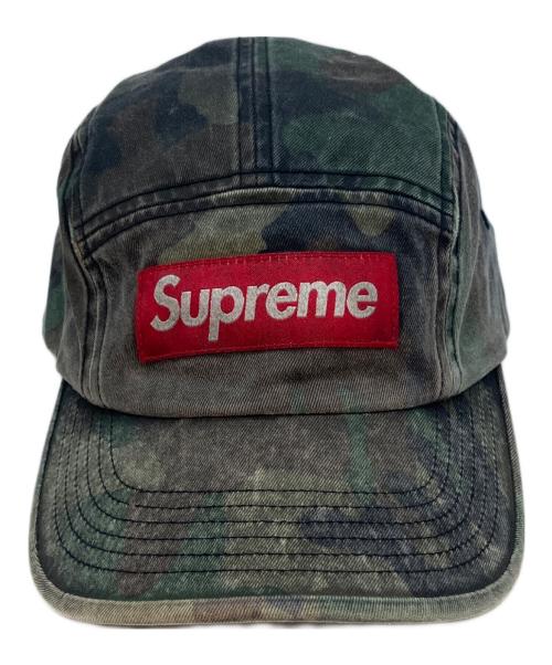SUPREME（シュプリーム）SUPREME (シュプリーム) SS26 Overdyed Camp Cap カモフラージュ柄 キャップ オリーブの古着・服飾アイテム