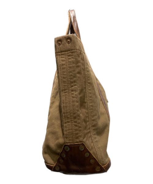 RRL（ダブルアールエル）RRL (ダブルアールエル) キャンバストートバッグ ブラウンの古着・服飾アイテム