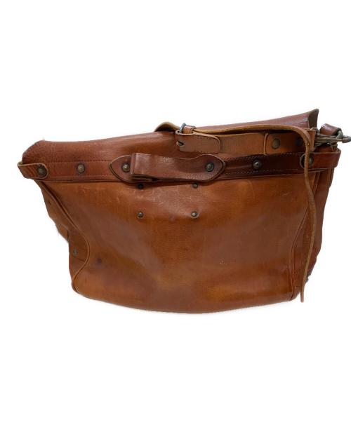 RRL（ダブルアールエル）RRL (ダブルアールエル) レザーメッセンジャーバッグ ブラウンの古着・服飾アイテム