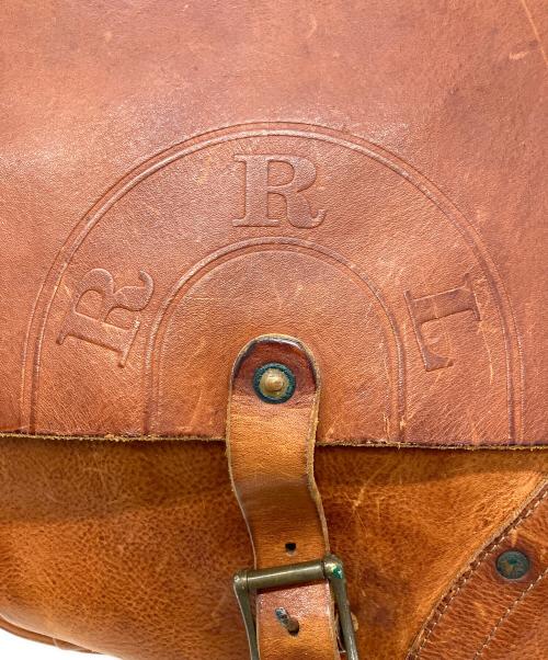 RRL（ダブルアールエル）RRL (ダブルアールエル) レザーメッセンジャーバッグ ブラウンの古着・服飾アイテム