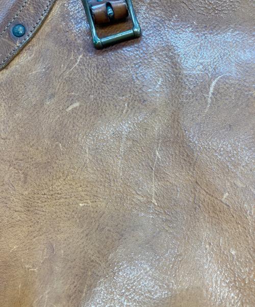 RRL（ダブルアールエル）RRL (ダブルアールエル) レザーメッセンジャーバッグ ブラウンの古着・服飾アイテム