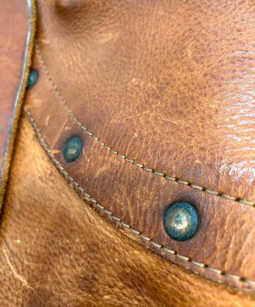 RRL（ダブルアールエル）RRL (ダブルアールエル) レザーメッセンジャーバッグ ブラウンの古着・服飾アイテム