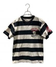 BETTY BOOP×THE BRAVEMAN（ベティー・ブープ×ザ ブレイブマン）の古着「半袖カットソー」｜ブラック×ベージュ