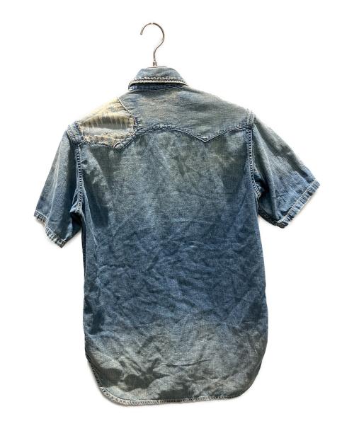 KAPITAL（キャピタル）KAPITAL (キャピタル) BOROデニムシャツ ブルー サイズ:Lの古着・服飾アイテム
