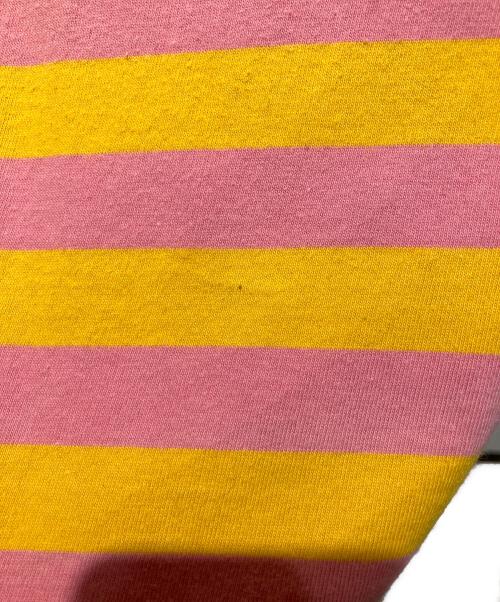 SUPREME（シュプリーム）SUPREME (シュプリーム) Bar Stripe Tee 18SS 半袖カットソー オレンジ×ピンク サイズ:Lの古着・服飾アイテム