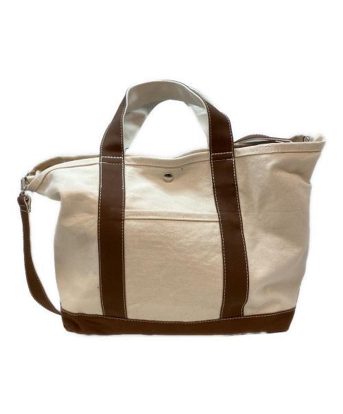 the new house（ザニューハウス）the new house (ザニューハウス) LEON TOTE 2WAYトートバッグ ブラウンの古着・服飾アイテム
