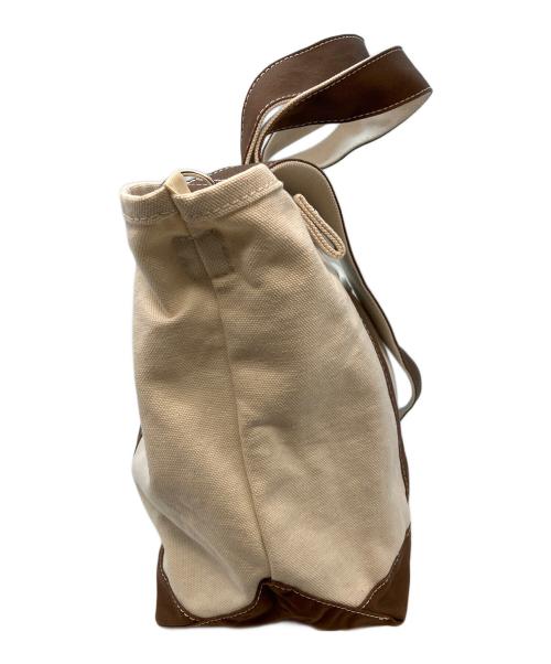 the new house（ザニューハウス）the new house (ザニューハウス) LEON TOTE 2WAYトートバッグ ブラウンの古着・服飾アイテム