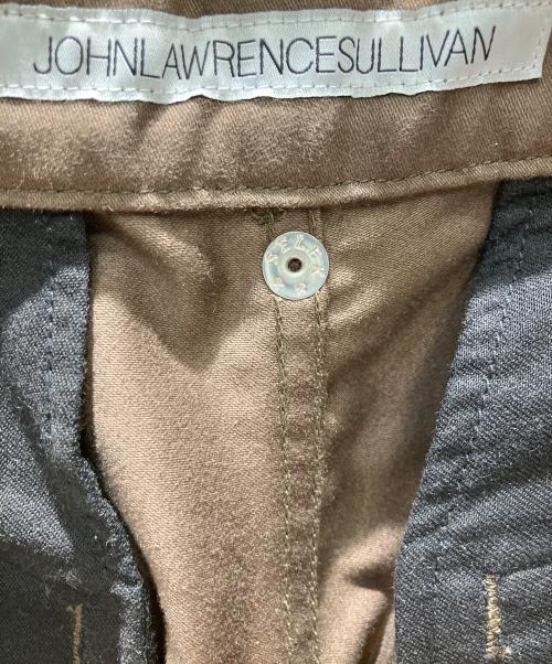 JOHN LAWRENCE SULLIVAN（ジョン ローレンス サリバン）JOHN LAWRENCE SULLIVAN (ジョン ローレンス サリバン) モールスキンボンテージワイドロングパンツ ブラウン サイズ:46の古着・服飾アイテム
