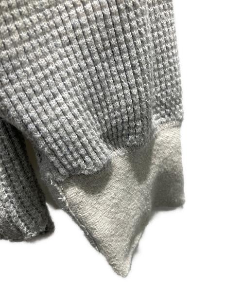 nest Robe（ネストローブ）nest Robe (ネストローブ) デニム混ワッフルプルオーバー 長袖カットソー グレー サイズ:1の古着・服飾アイテム