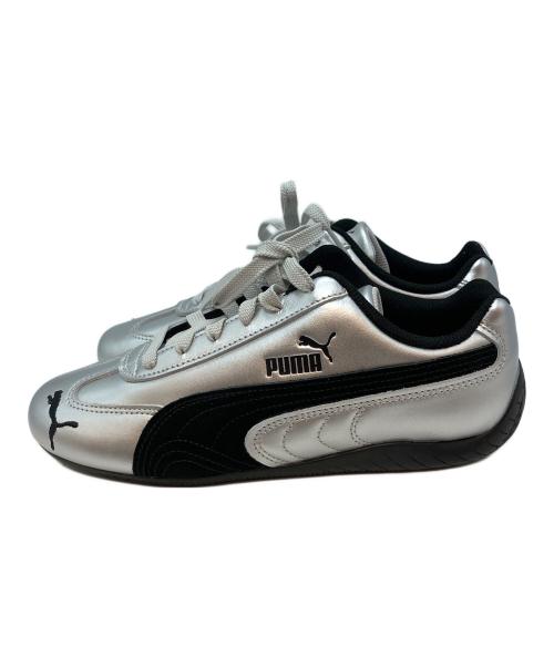 PUMA（プーマ）PUMA (プーマ) スピードキャット ローカットスニーカー シルバー×ブラック サイズ:24.5cmの古着・服飾アイテム