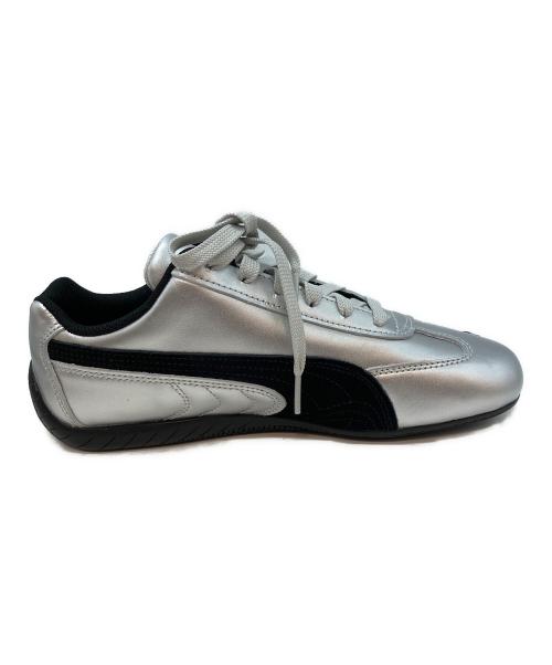 PUMA（プーマ）PUMA (プーマ) スピードキャット ローカットスニーカー シルバー×ブラック サイズ:24.5cmの古着・服飾アイテム