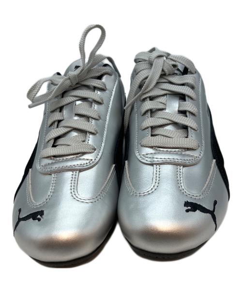 PUMA（プーマ）PUMA (プーマ) スピードキャット ローカットスニーカー シルバー×ブラック サイズ:24.5cmの古着・服飾アイテム