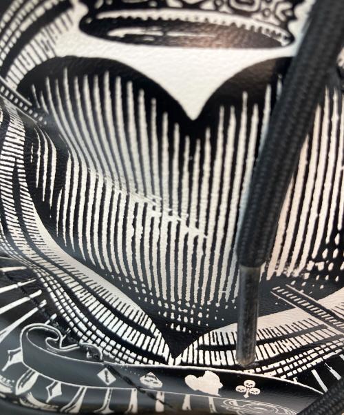 Dr.Martens（ドクターマーチン）Dr.Martens (ドクターマーチン) 1460 EGRET PLAYING CARD 8ホールブーツ ブラック×ホワイト サイズ:UK4の古着・服飾アイテム