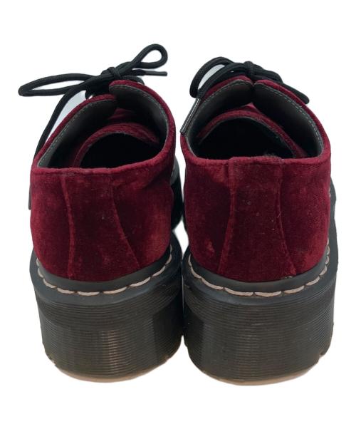 Dr.Martens（ドクターマーチン）Dr.Martens (ドクターマーチン) アギネス・ディーン AGGY CREEPER 厚底ベルベットシューズ チェリーレッド サイズ:UK4の古着・服飾アイテム