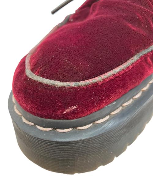 Dr.Martens（ドクターマーチン）Dr.Martens (ドクターマーチン) アギネス・ディーン AGGY CREEPER 厚底ベルベットシューズ チェリーレッド サイズ:UK4の古着・服飾アイテム