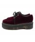 Dr.Martens (ドクターマーチン) アギネス・ディーン AGGY CREEPER 厚底ベルベットシューズ チェリーレッド サイズ:UK4：5000円