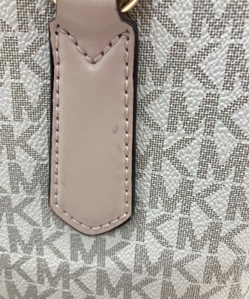 MICHAEL KORS（マイケルコース）MICHAEL KORS (マイケルコース) EMMA サッチェル 2WAYバッグ アイボリー×ピンクの古着・服飾アイテム