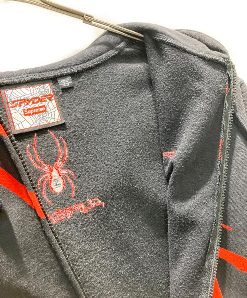 SUPREME（シュプリーム）SUPREME (シュプリーム) SPYDER (スパイダー) ジップパーカー ブラック サイズ:Lの古着・服飾アイテム