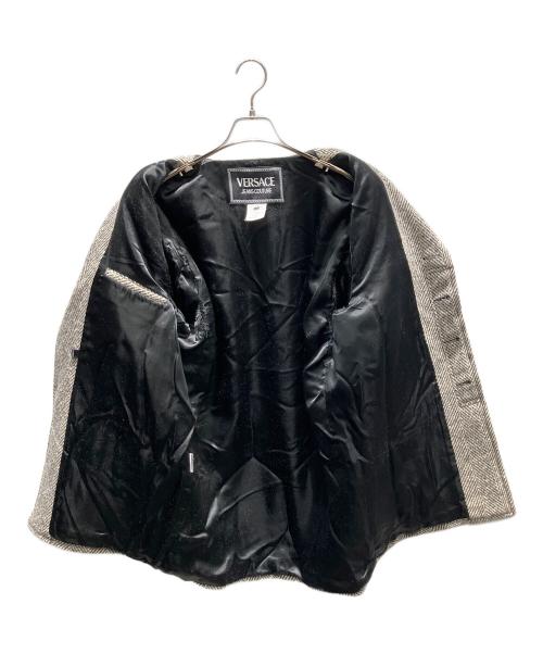 VERSACE JEANS COUTURE（ヴェルサーチ ジーンズクチュール）VERSACE JEANS COUTURE (ヴェルサーチ ジーンズクチュール) ウールジャケット グレー サイズ:Mの古着・服飾アイテム