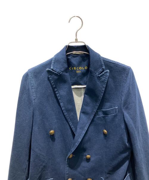 CIRCOLO 1901（チルコロ1901）CIRCOLO 1901 (チルコロ1901) テーラードジャケット ブルー サイズ:44の古着・服飾アイテム