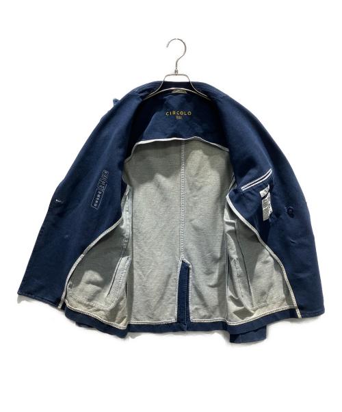 CIRCOLO 1901（チルコロ1901）CIRCOLO 1901 (チルコロ1901) テーラードジャケット ブルー サイズ:44の古着・服飾アイテム
