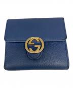GUCCIグッチ）の古着「2184 2つ折り財布」｜ブルー