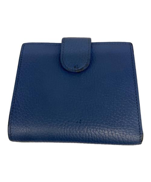 GUCCI（グッチ）GUCCI (グッチ) 2184 2つ折り財布 ブルーの古着・服飾アイテム