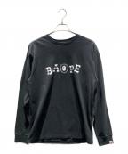 BAPE BY A BATHING APEベイプバイアベイシングエイプ）の古着「長袖カットソー」｜ブラック