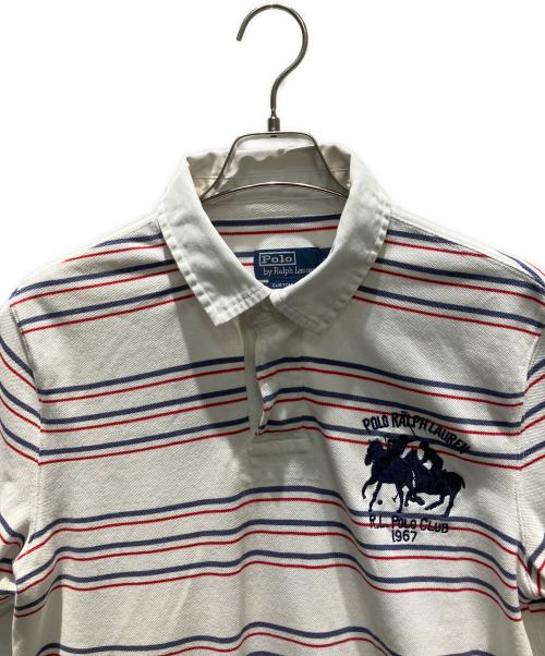 POLO RALPH LAUREN（ポロ・ラルフローレン）POLO RALPH LAUREN (ポロ・ラルフローレン) ポロシャツ ホワイト サイズ:XLの古着・服飾アイテム