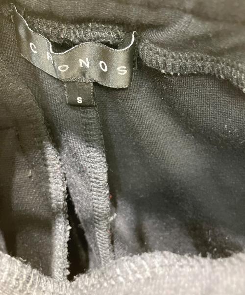 CRONOS（クロノス）CRONOS (クロノス) スキニーパンツ スウェットパンツ ホワイト×ブラック サイズ:Sの古着・服飾アイテム