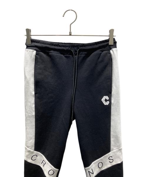 CRONOS（クロノス）CRONOS (クロノス) スキニーパンツ スウェットパンツ ホワイト×ブラック サイズ:Sの古着・服飾アイテム