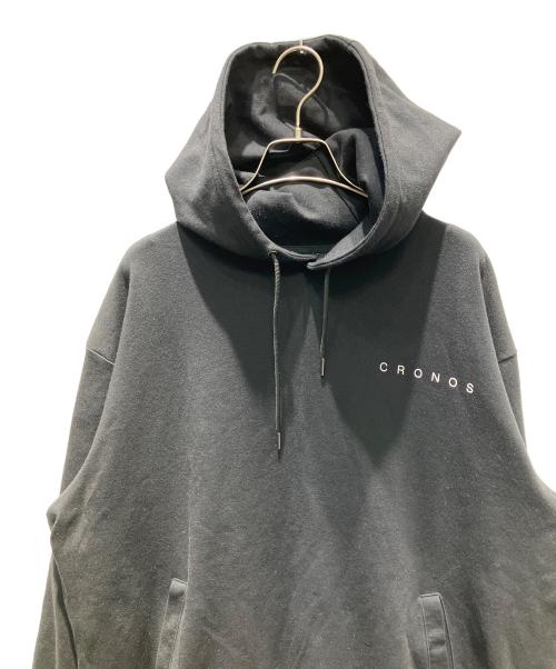 CRONOS（クロノス）CRONOS (クロノス) プルオーバーパーカー ブラック サイズ:Mの古着・服飾アイテム