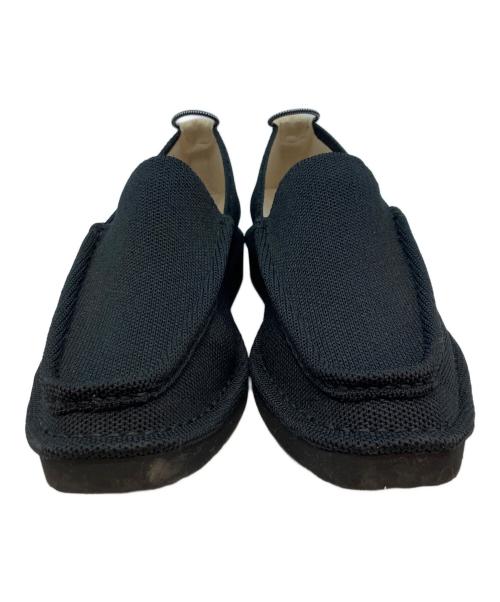 offen（オッフェン）offen (オッフェン) square-MOCCALA ローファー ブラック サイズ:39の古着・服飾アイテム